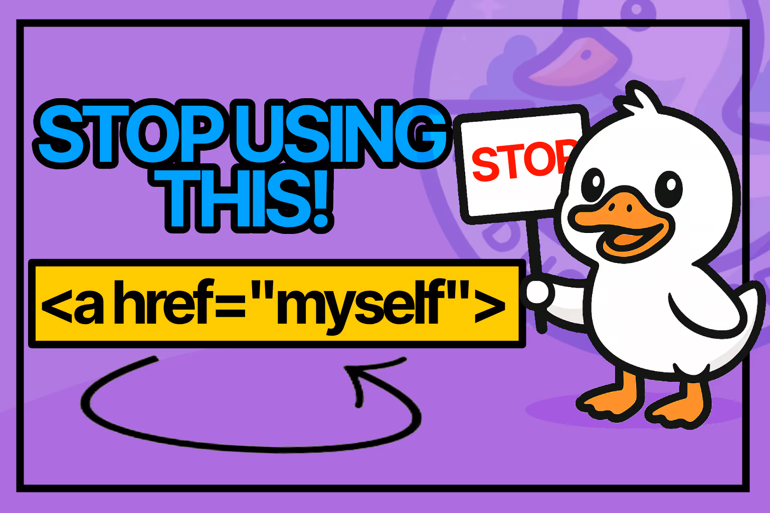 Banner for How I avoid self-referencing links in my website and why I think you should too